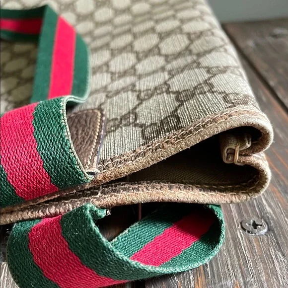 Gucci GG Coated Canvas Web Sherry Line Tote Bag - Picture 12 of 12